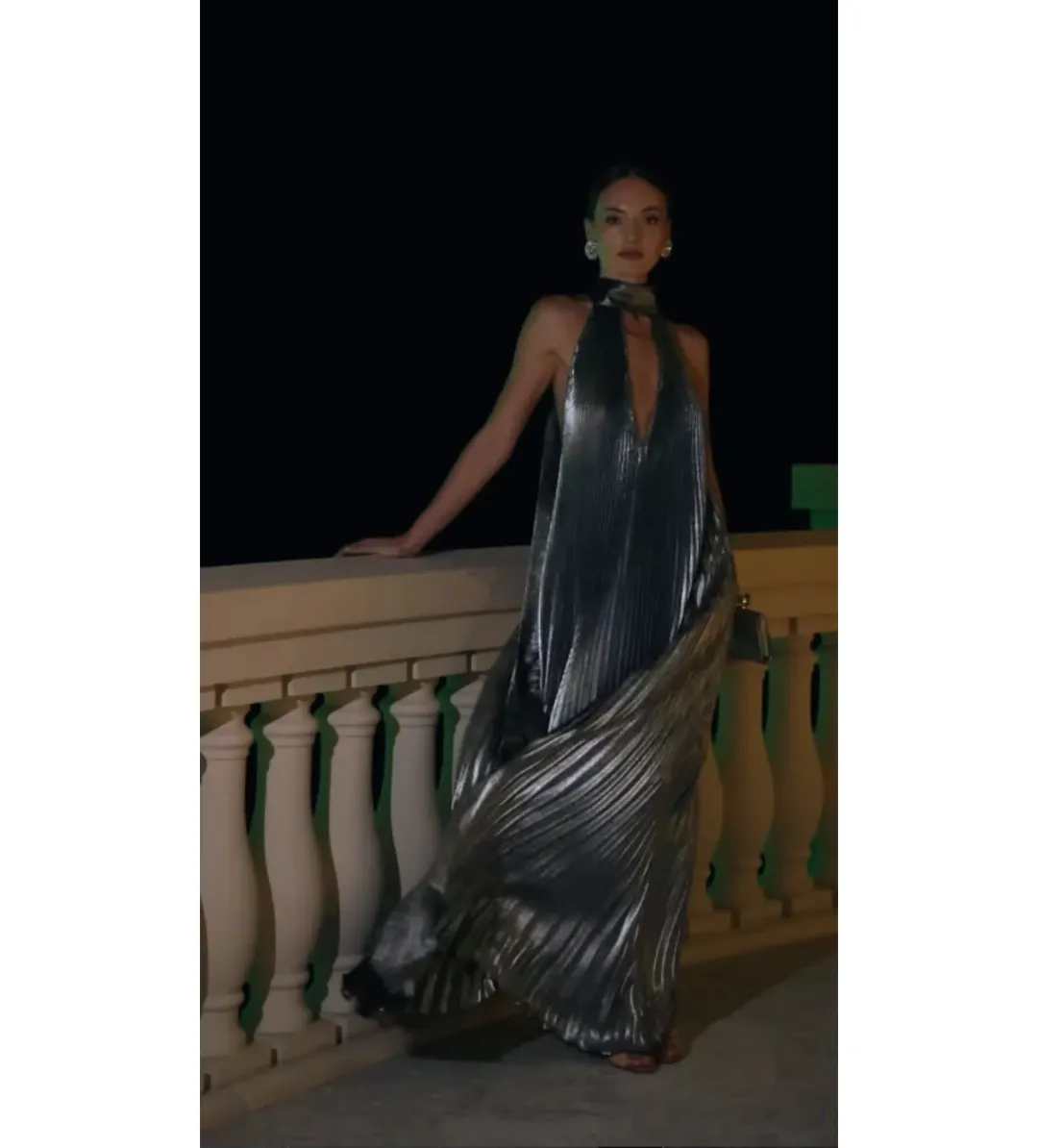 L'idee Opera Gown Sage Shimmer Size 8 for rent on The Volte - main image