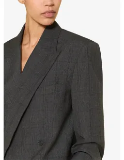The Frankie Shop Newark Plaid Double Breasted Blazer XXS for rent on The Volte - image 4