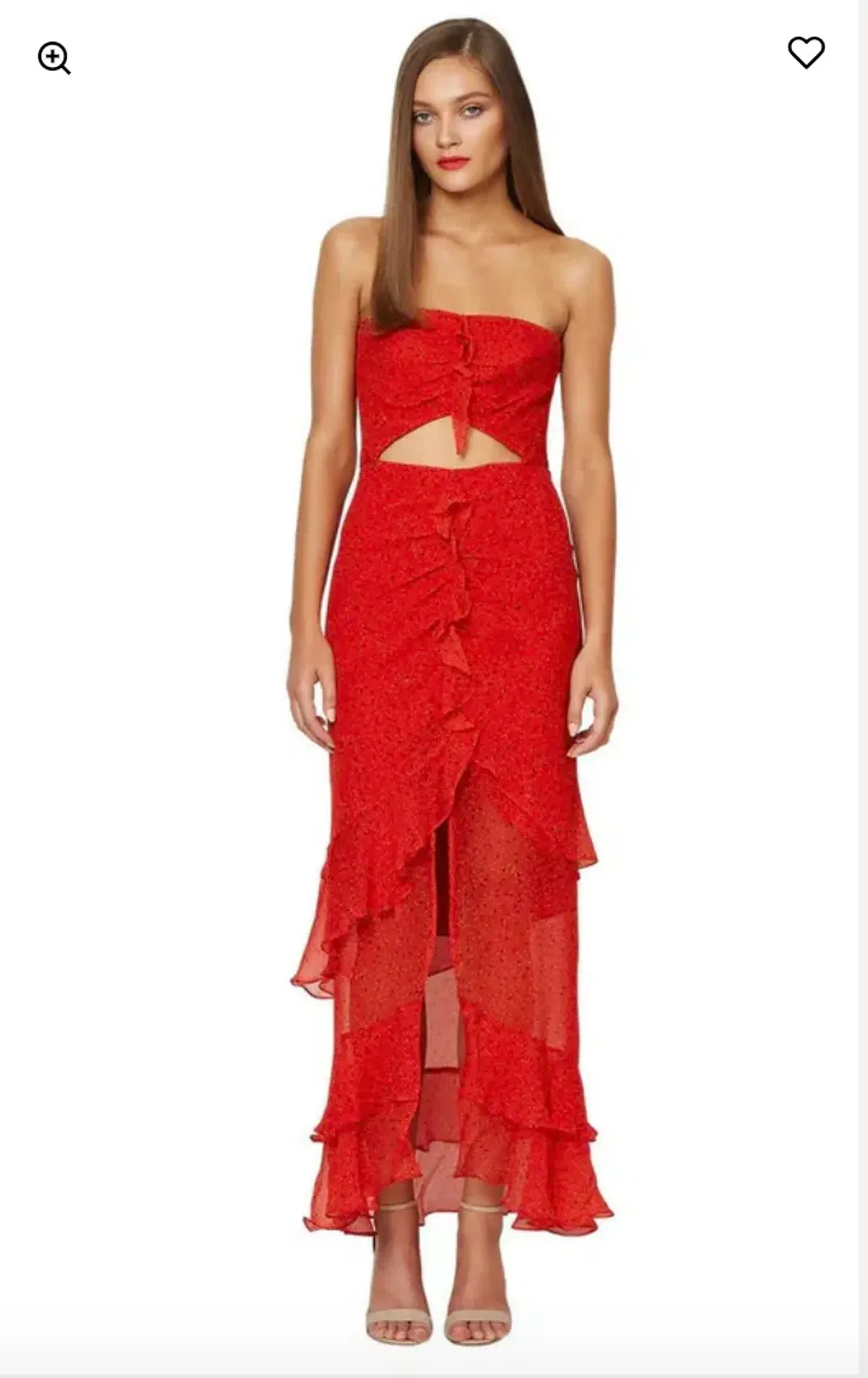 BEC & BRIDGE FRENCH KISS RED MAXI DRESS SIZE 8 for rent on The Volte - main image