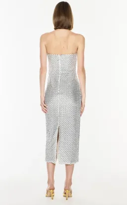 Manning Cartell Opulent Scale Dress Silver Size 6 for rent on The Volte - image 2