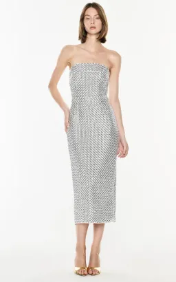 Manning Cartell Opulent Scale Dress Silver Size 10 for rent on The Volte - image 1