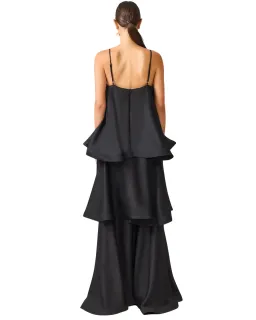 Elliatt Tilly Tiered Maxi Dress Black Size XL for rent on The Volte - image 2