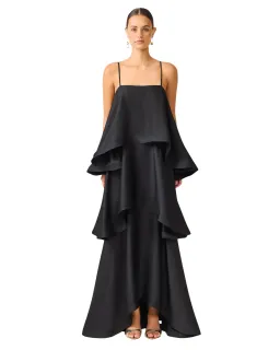 Elliatt Tilly Tiered Maxi Dress Black Size XL for rent on The Volte - image 1