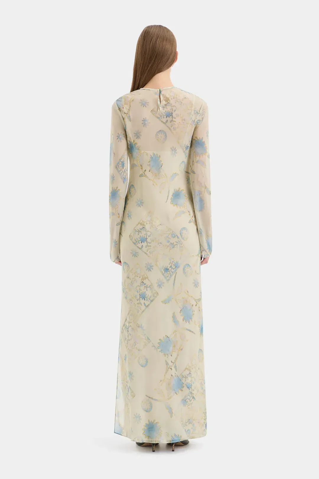 Sir the Label Cecile Long Sleeve Dress Eira Butter Size 1 for rent on The Volte - main image