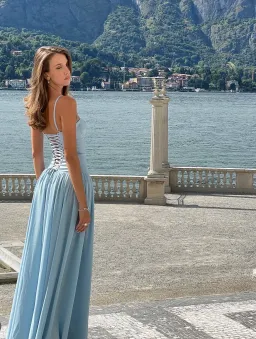 Fenity fashion Amelia dress in blue size 8 for rent on The Volte - image 2