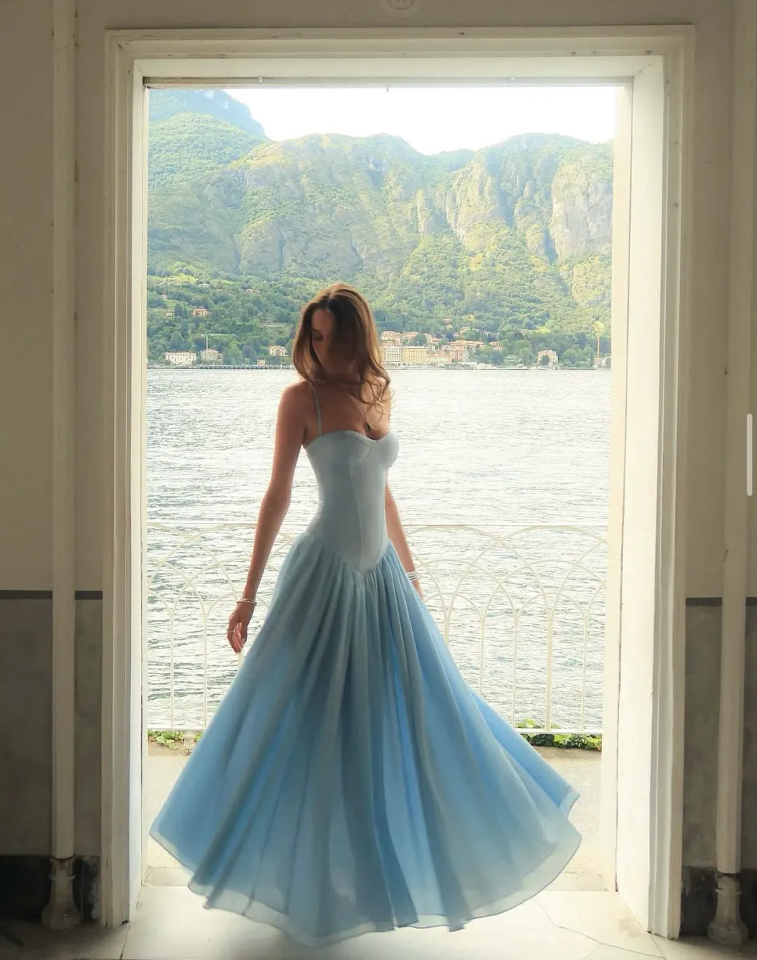 Fenity fashion Amelia dress in blue size 8 for rent on The Volte - main image