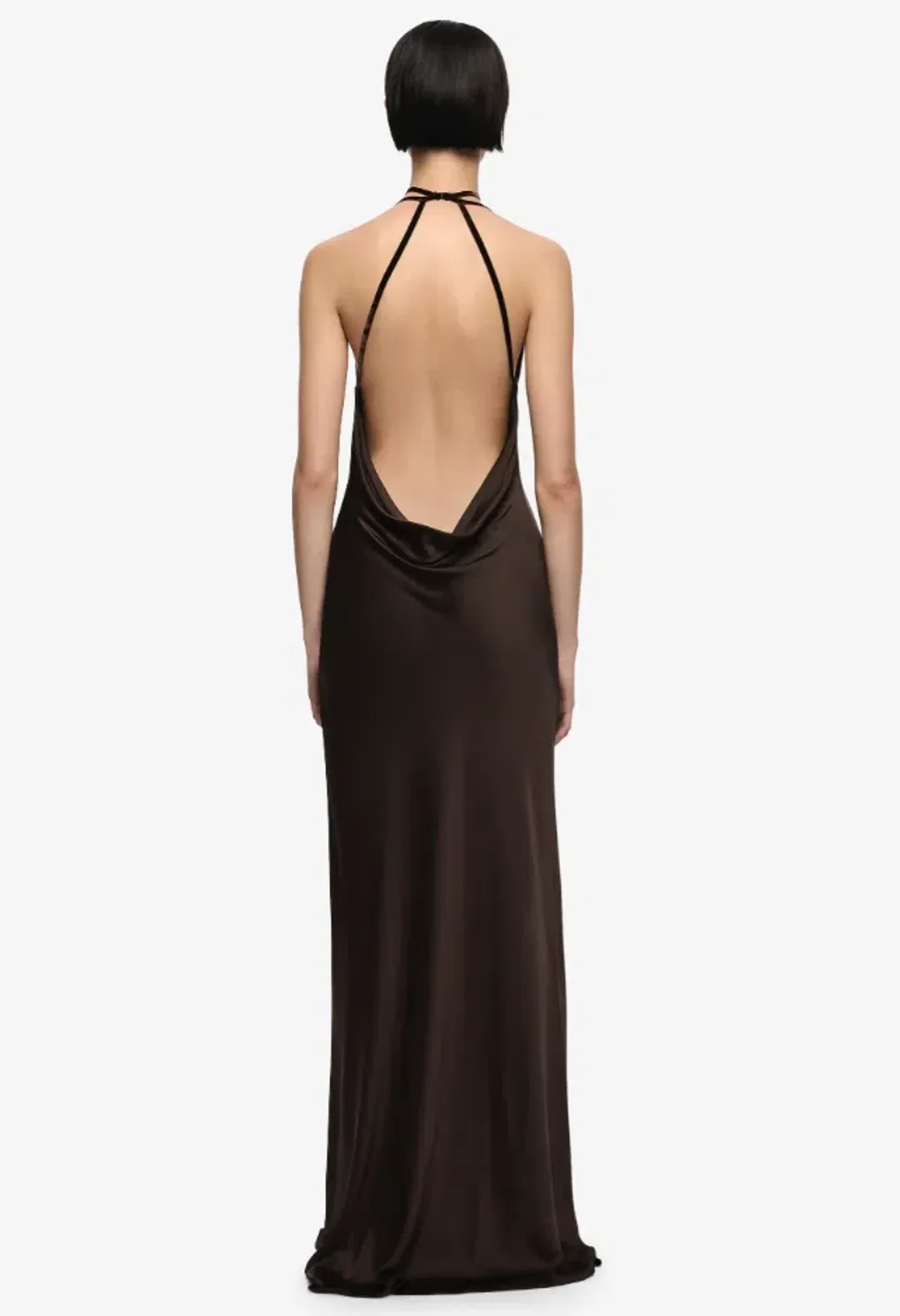 Bec & Bridge ALROSE MAXI DRESS Dark Chocolate Size 6 for rent on The Volte - main image