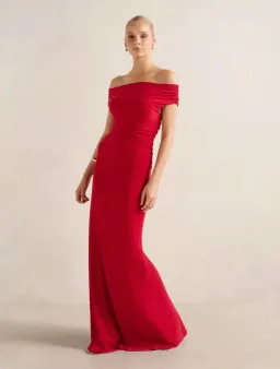Forever New Romy Off Shoulder Jersey Maxi Dress for rent on The Volte - image 1