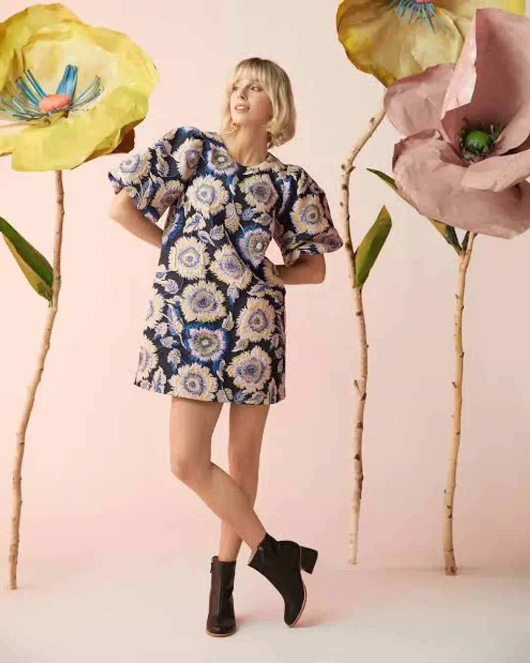 Gorman Wonderbloom Jacquard Dress size au 12 RRP $300 for rent on The Volte - main image