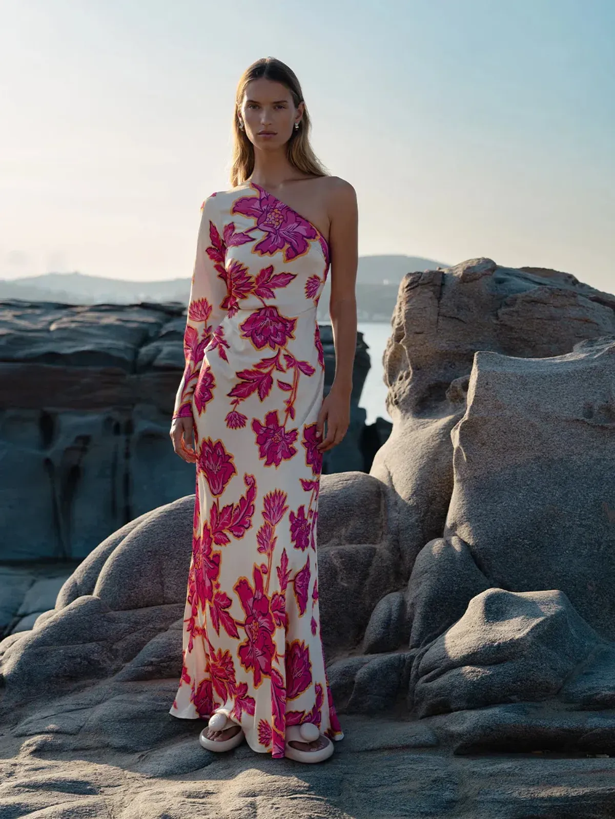 Kivari Rhia One Sleeve Maxi Size 8 for rent on The Volte - main image