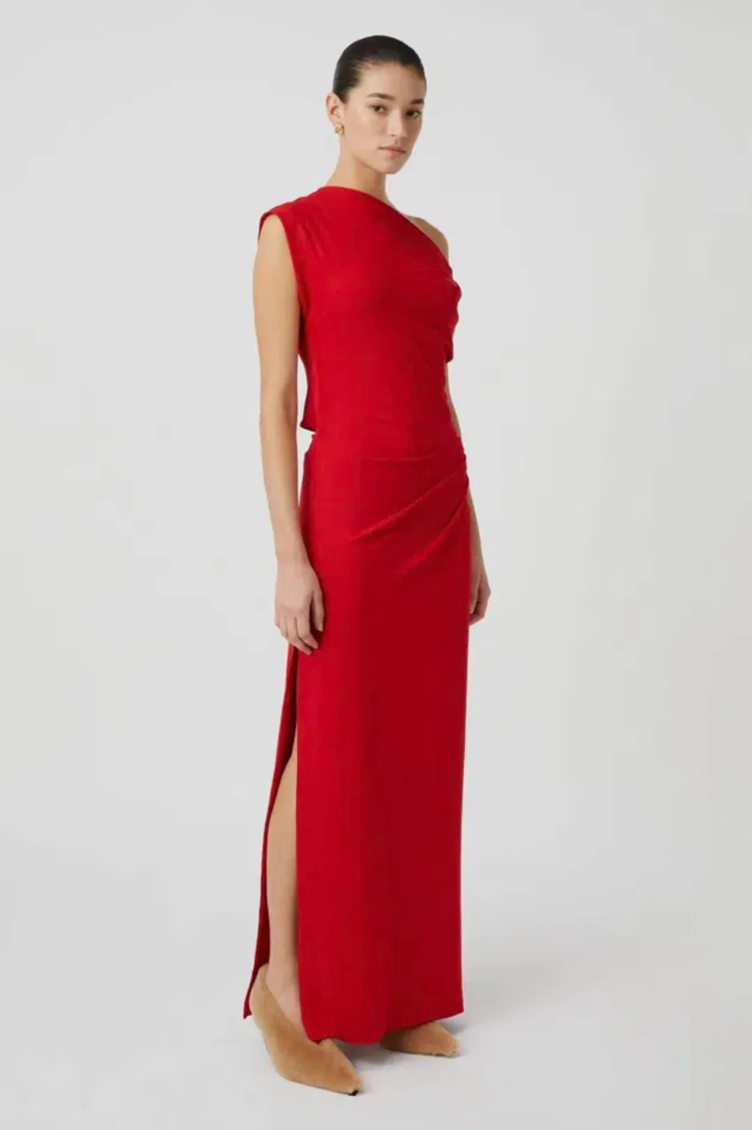 Camilla and Mark Annalise Maxie Dress in Red size 8 for rent on The Volte - main image