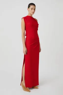 Camilla and Mark Annalise Maxie Dress in Red size 8 for rent on The Volte - image 3