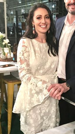 Ministry of Style Lace Bell Sleeve Mini Dress White Size 10 for rent on The Volte - image 2