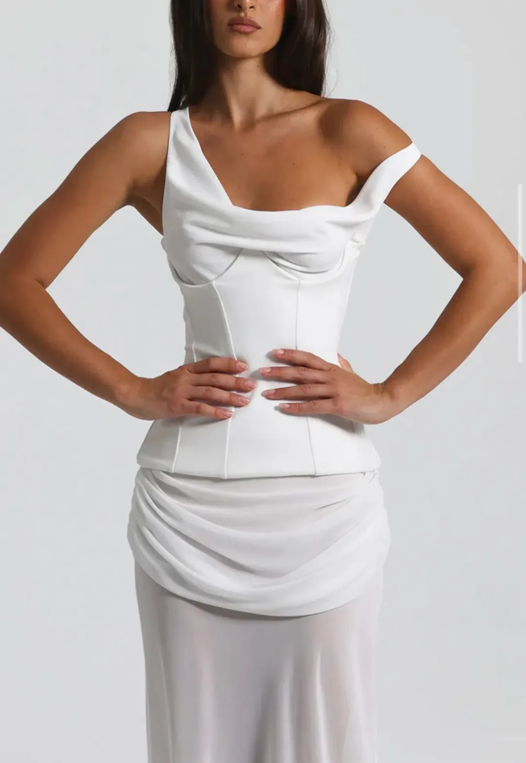Natalie Rolt Cadence Gown / Altered length for Shorter Girls for rent on The Volte - main image