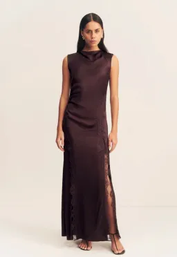 Shona Joy Allegra Lace Panelled Maxi Dress size AU 6 for rent on The Volte - image 3