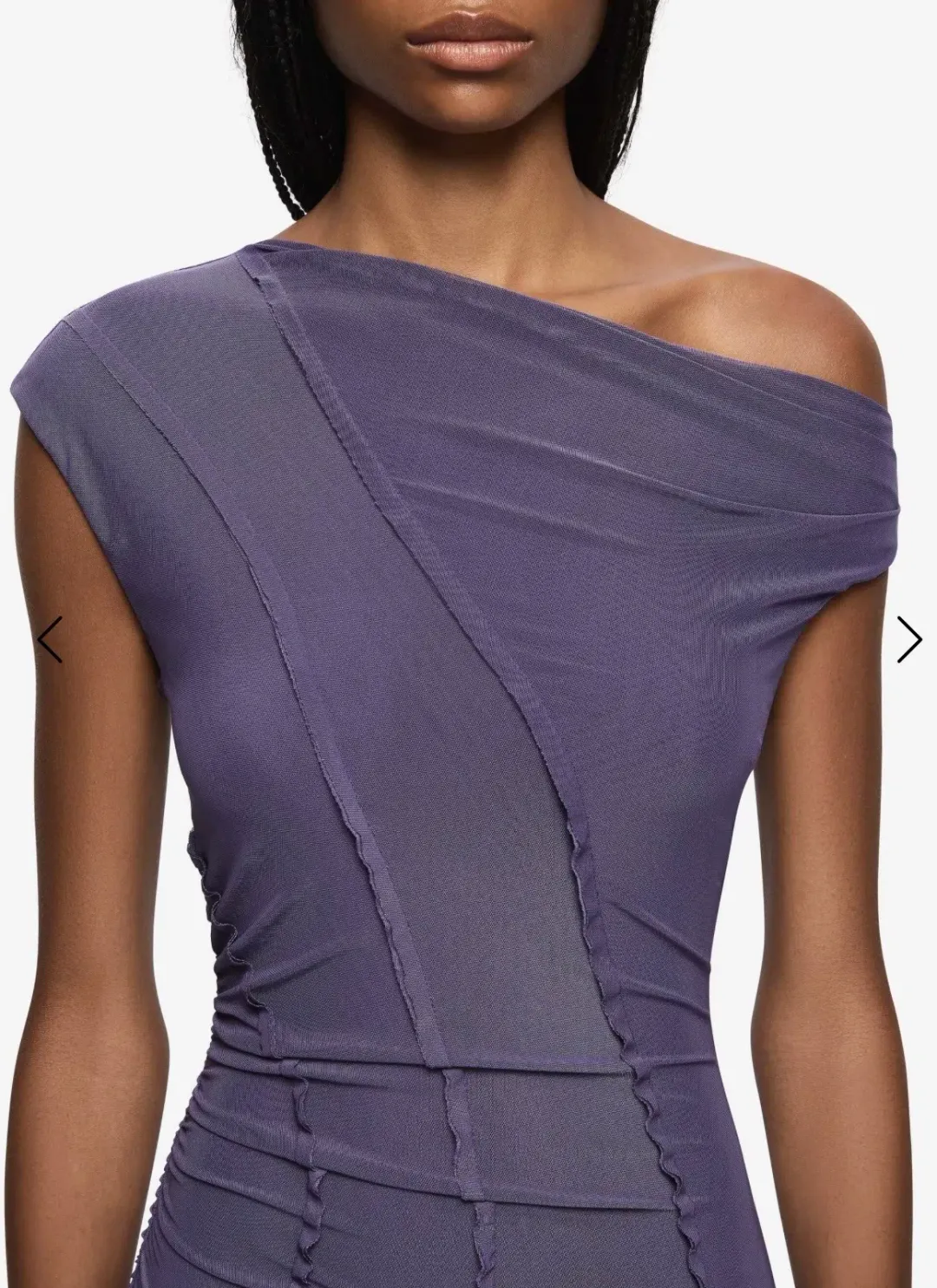 Bec & Bridge Delila Asym Midi Dress in Amethyst size AU 8 for rent on The Volte - main image