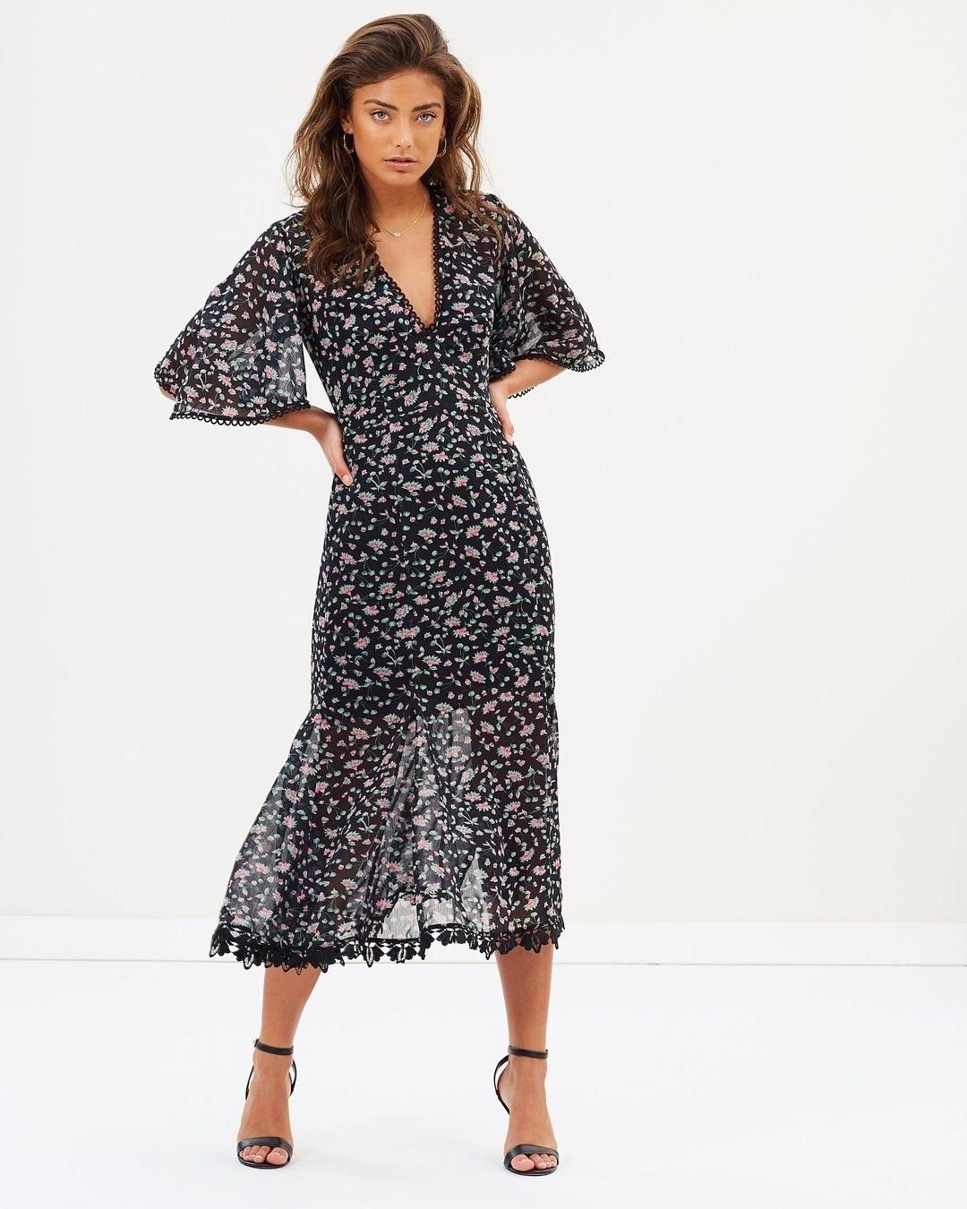 Talulah Unwavering Glamour Midi Dress for rent on The Volte - main image