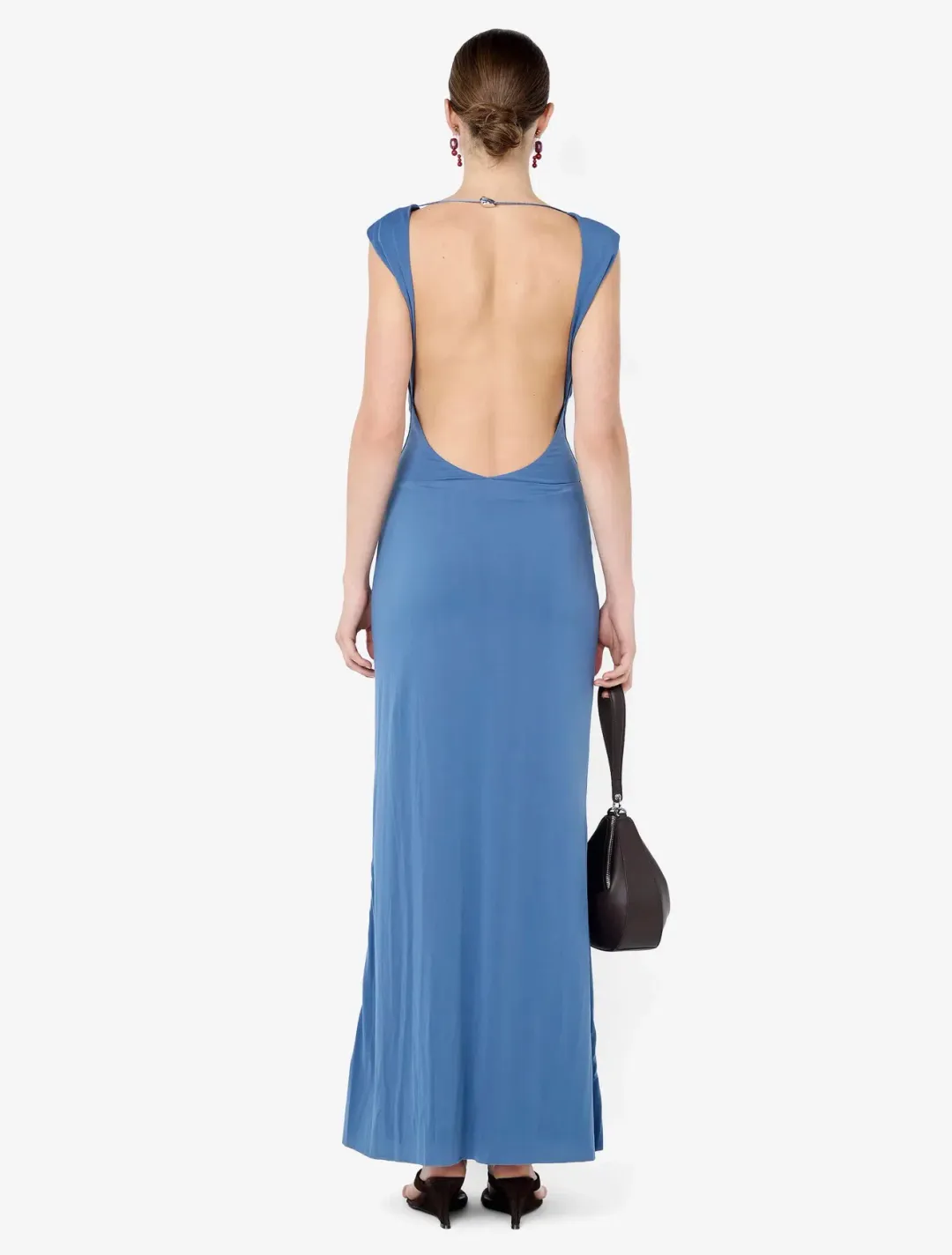 Bec & Bridge Brigette cowl maxi dress - Steel Blue - S/8 for rent on The Volte - main image