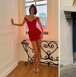 Arcina Ori Every dress red  for rent on The Volte - image 3