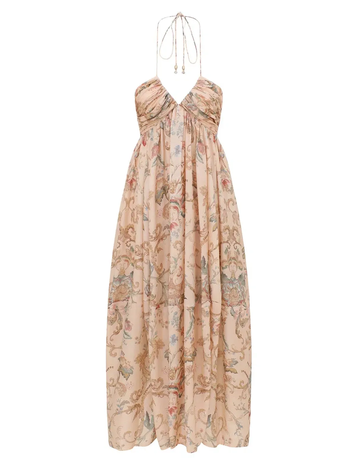 Zimmermann Roselight Halter Maxi Dress Size OP for rent on The Volte - main image