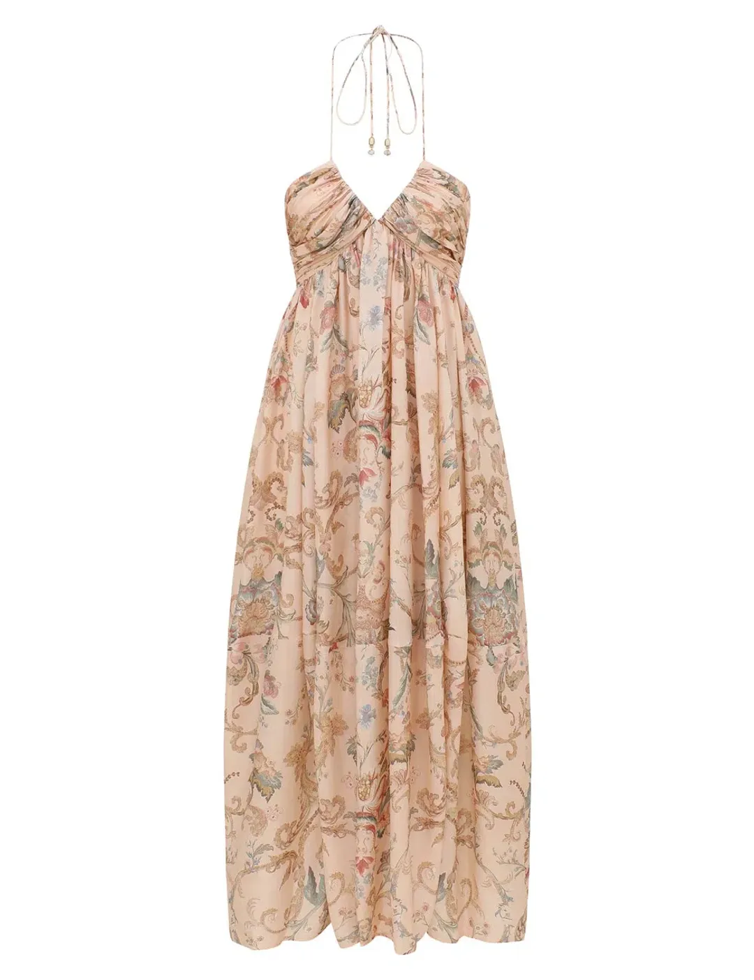 Zimmermann Roselight Halter Maxi Dress Size 1 for rent on The Volte - main image