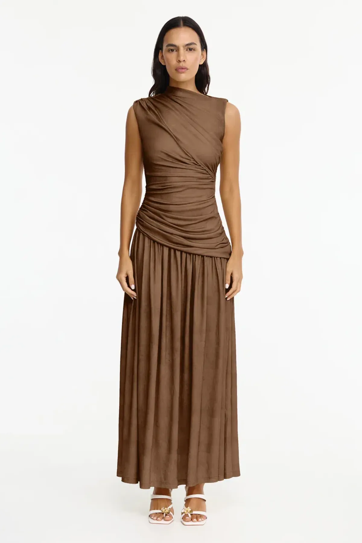 Acler Deanhill Maxi Dress size 12 Sepia for rent on The Volte - main image