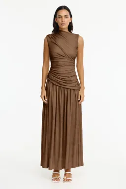 Acler Deanhill Maxi Dress size 12 Sepia for rent on The Volte - image 1