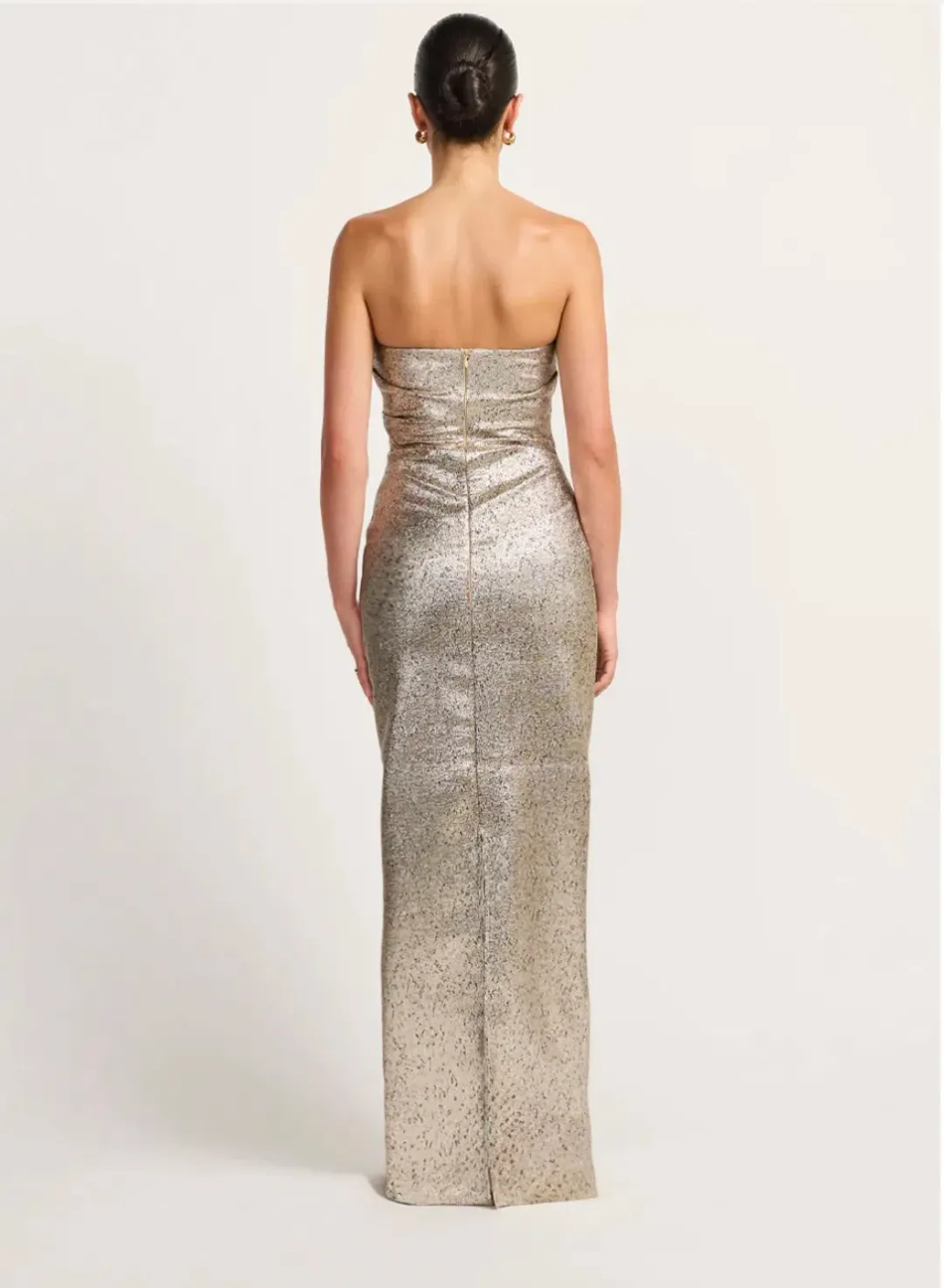 Tojha TACOMA DRESS - METALLIC CHAMPAGNE Size 6/XS for rent on The Volte - main image