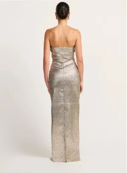 Tojha TACOMA DRESS - METALLIC CHAMPAGNE Size 6/XS for rent on The Volte - image 2