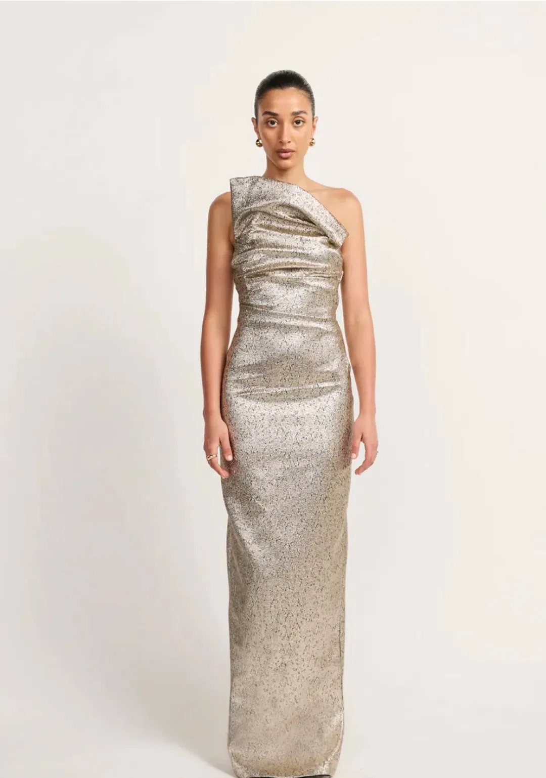 Tojha TACOMA DRESS - METALLIC CHAMPAGNE Size 6/XS for rent on The Volte - main image