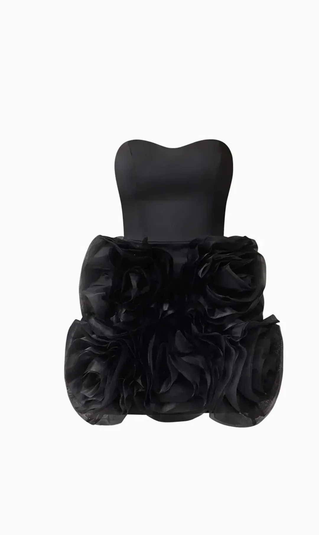 Elliatt-  Asher Strapless Mini Dress- Black- Size Medium for rent on The Volte - main image