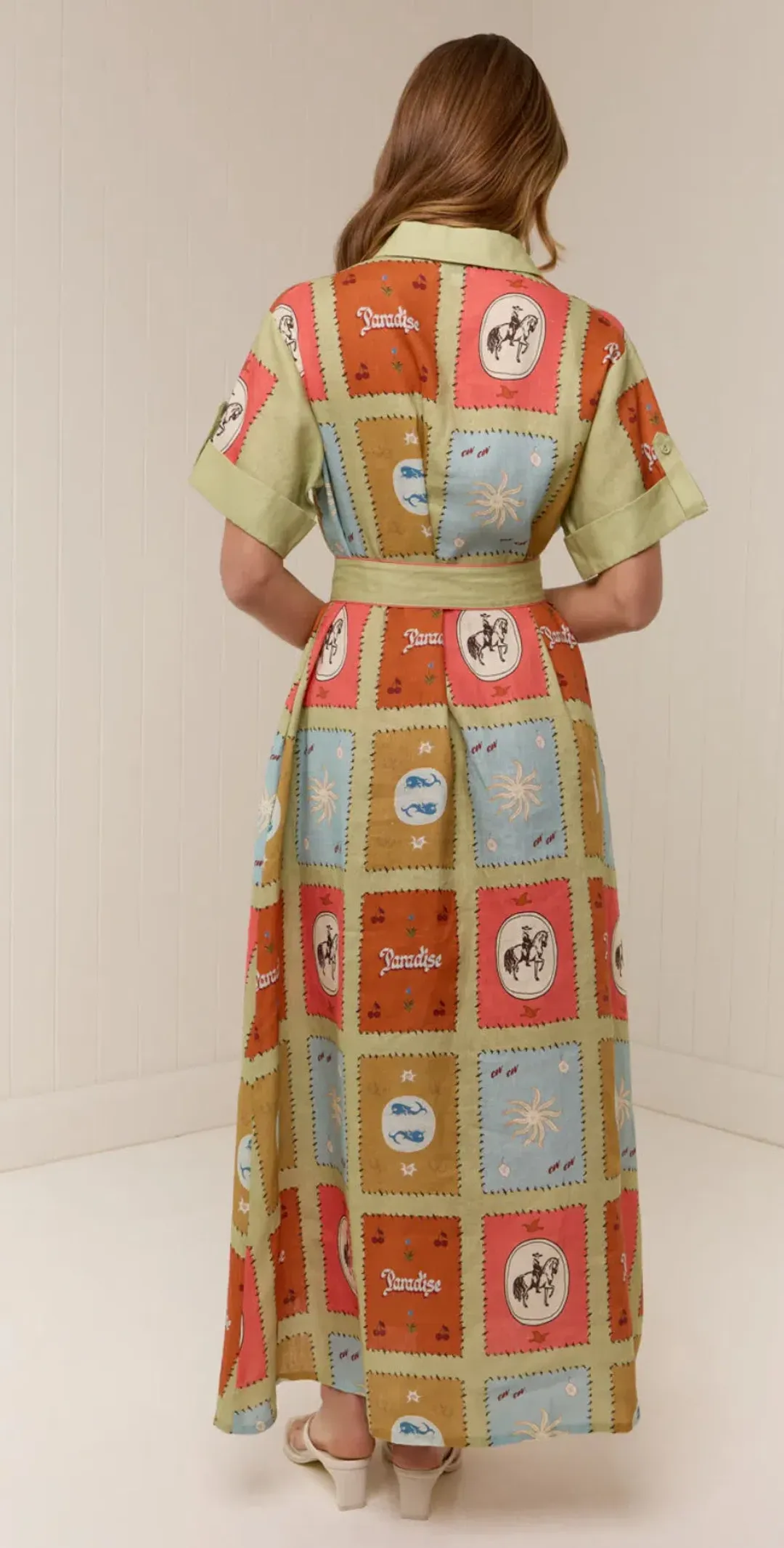 Palm Noosa- Maya Dress- Maya Tile- Size 16 for rent on The Volte - main image
