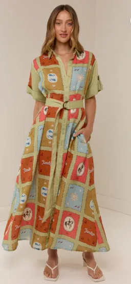 Palm Noosa- Maya Dress- Maya Tile- Size 16 for rent on The Volte - image 1