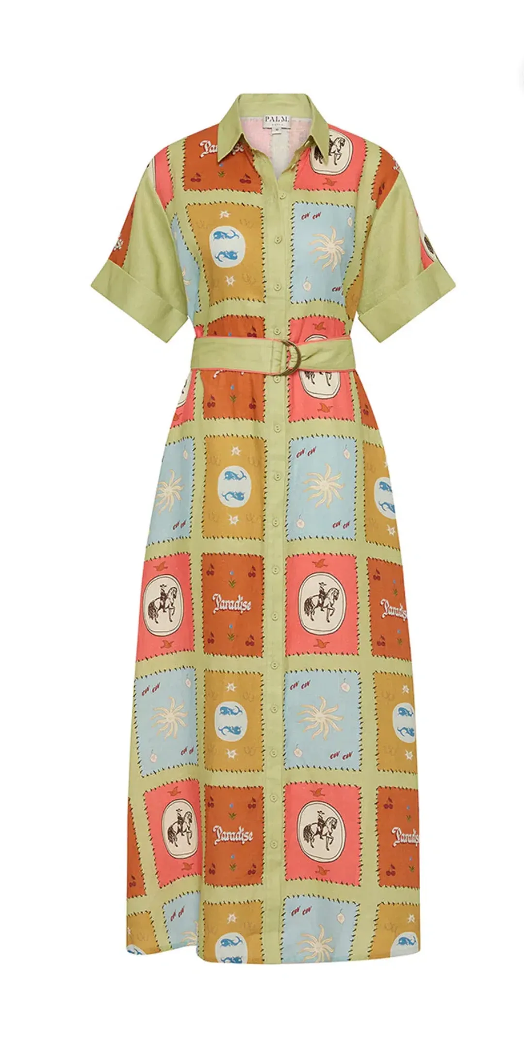 Palm Noosa- Maya Dress- Maya Tile- Size 16 for rent on The Volte - main image