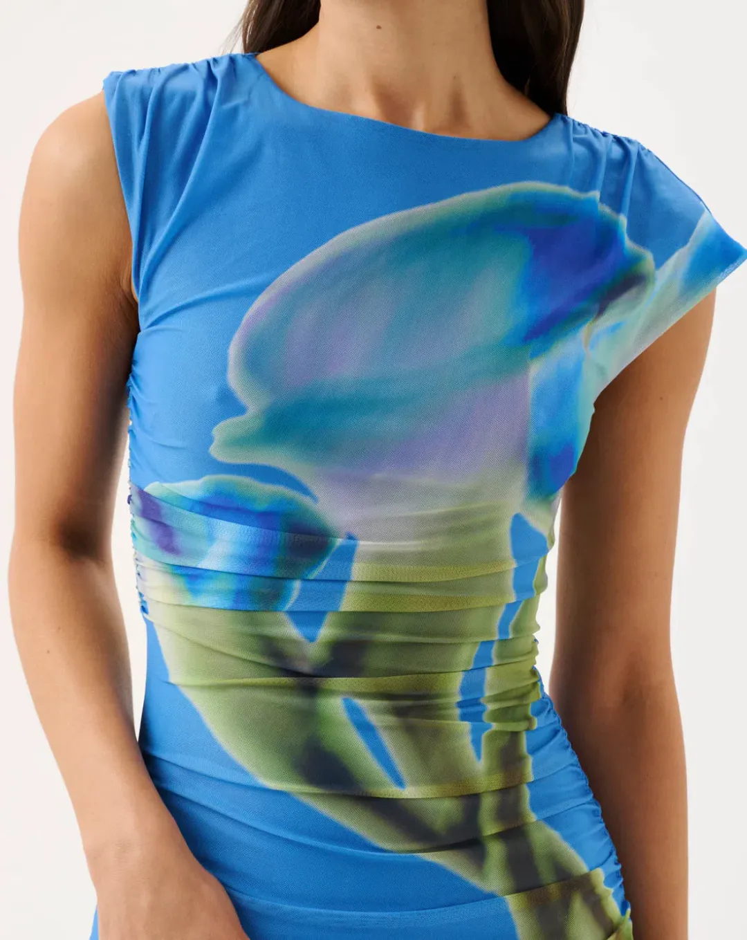ROAME.- Joyce Dress- Moonlit Lily Print- Size Medium for rent on The Volte - main image