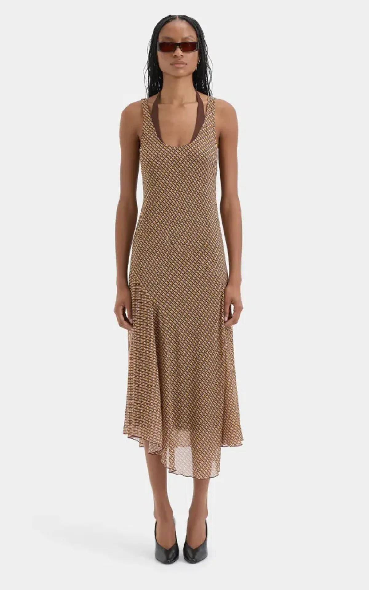 Sir the Label Cooper Layered Midi Dress Size 2 for rent on The Volte - main image