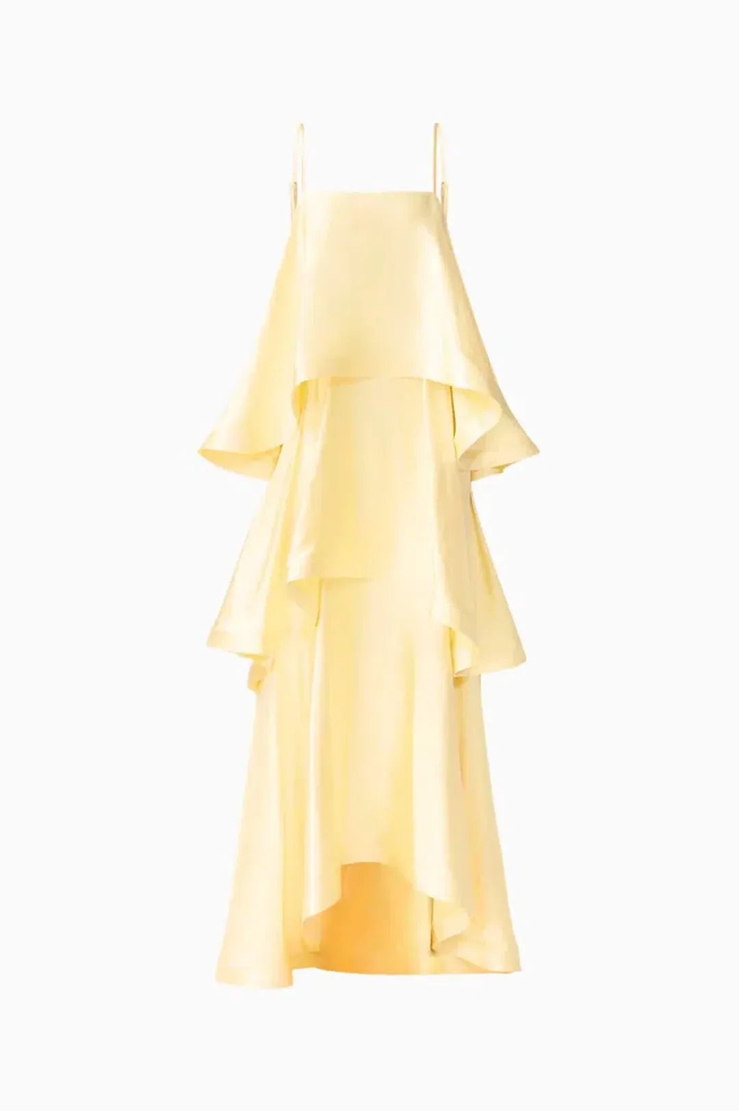 Elliatt - Tilly Tiered Maxi Dress in Butter Yellow - Size XL for rent on The Volte - main image