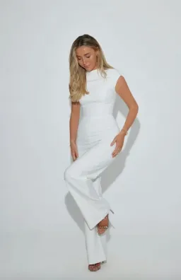 Odd Muse - The Ultimate Jumpsuit in White - Size L  for rent on The Volte - image 1