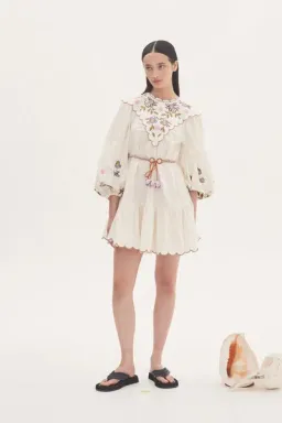 Alemais Nelly embroidered mini  for rent on The Volte - image 1