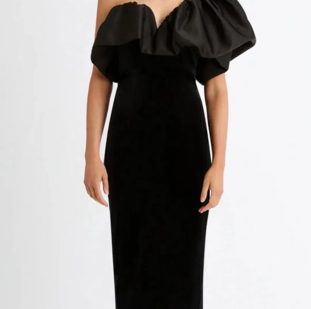 SHEIKE- One Shoulder Dress- Black- Size 14 for rent on The Volte - main image