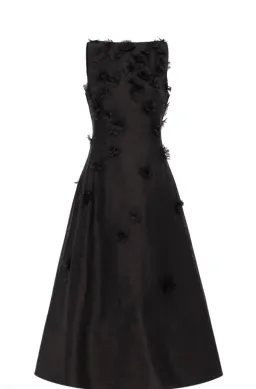 Leo Lin Cleo Petal Sleeveless Black 14 for rent on The Volte - image 1