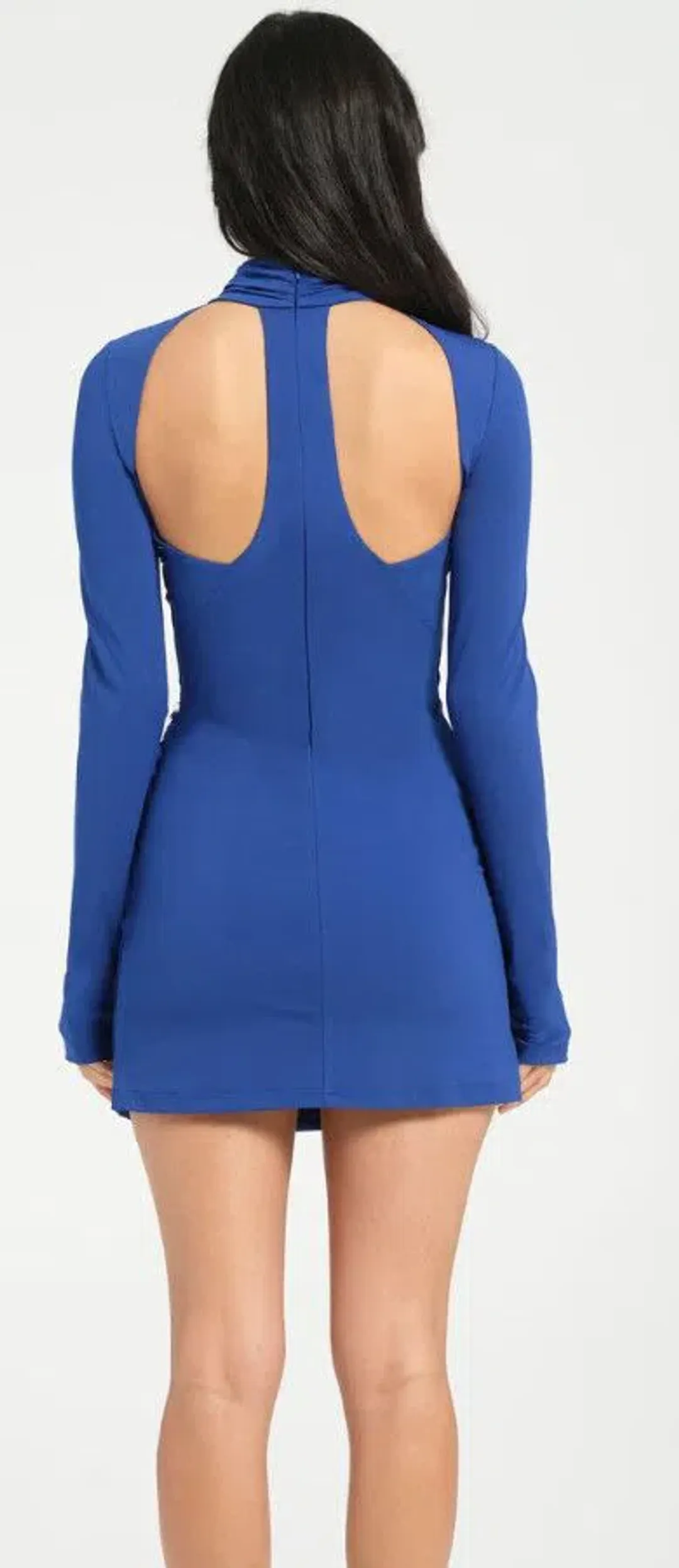 BENNI Veda Mini Dress In Cobalt Blue | Size AU 8 for rent on The Volte - main image