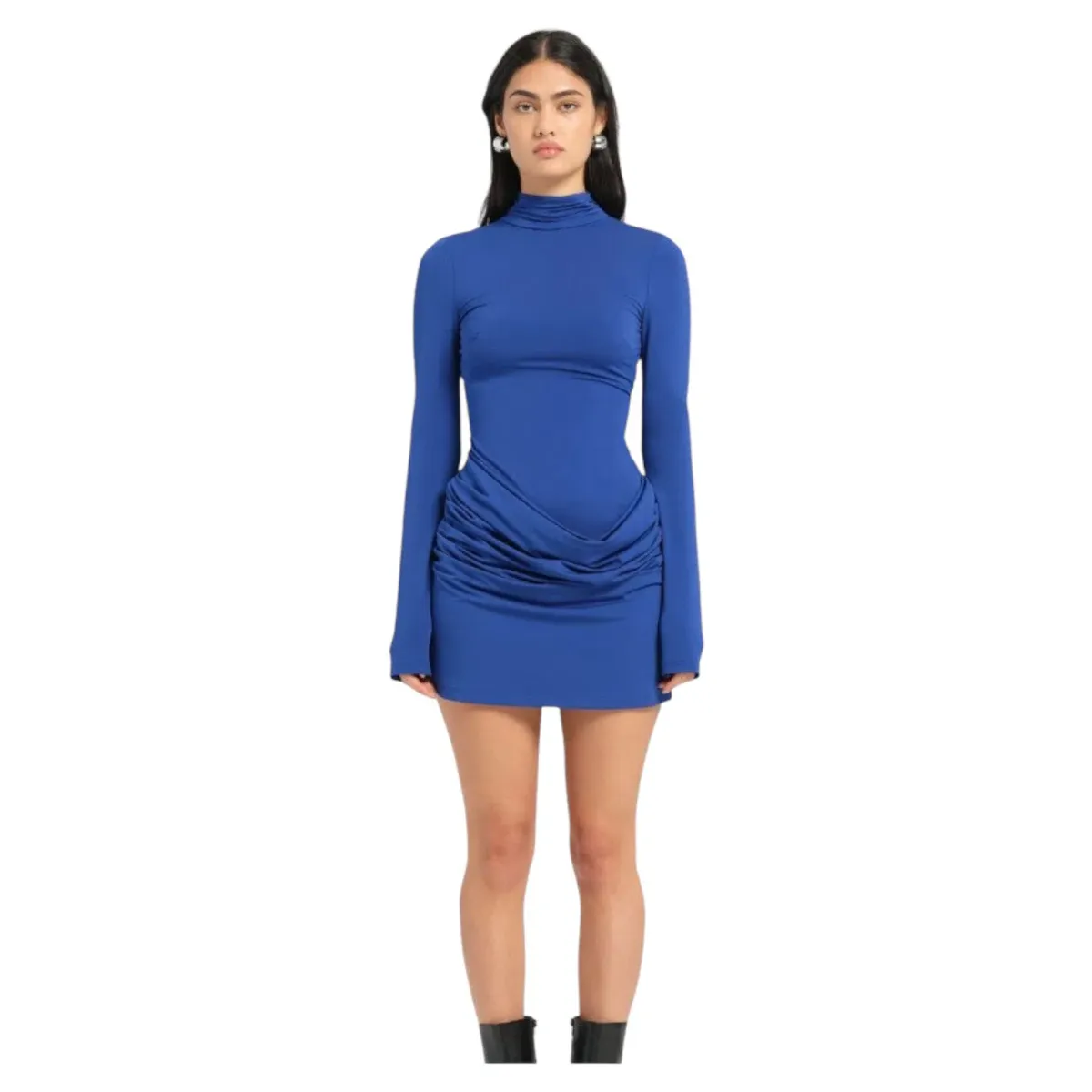 BENNI Veda Mini Dress In Cobalt Blue | Size AU 8 for rent on The Volte - main image