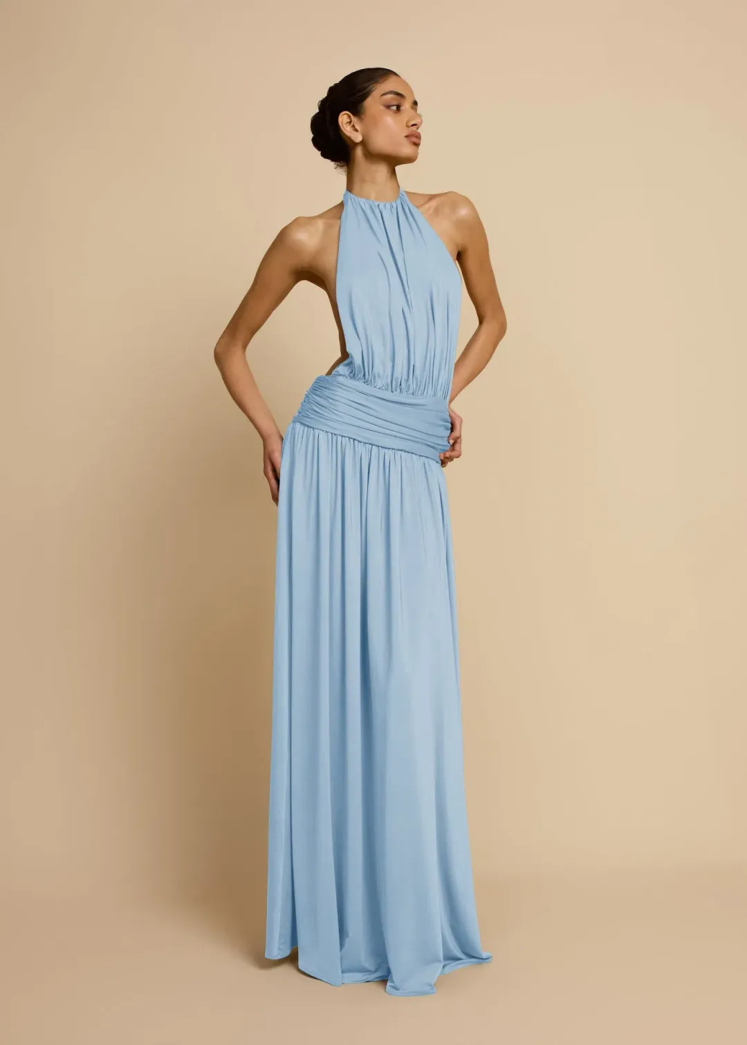 Arcina Ori Santina Maxi Dress in Sky Blue Size XS / AU 6 for rent on The Volte - main image