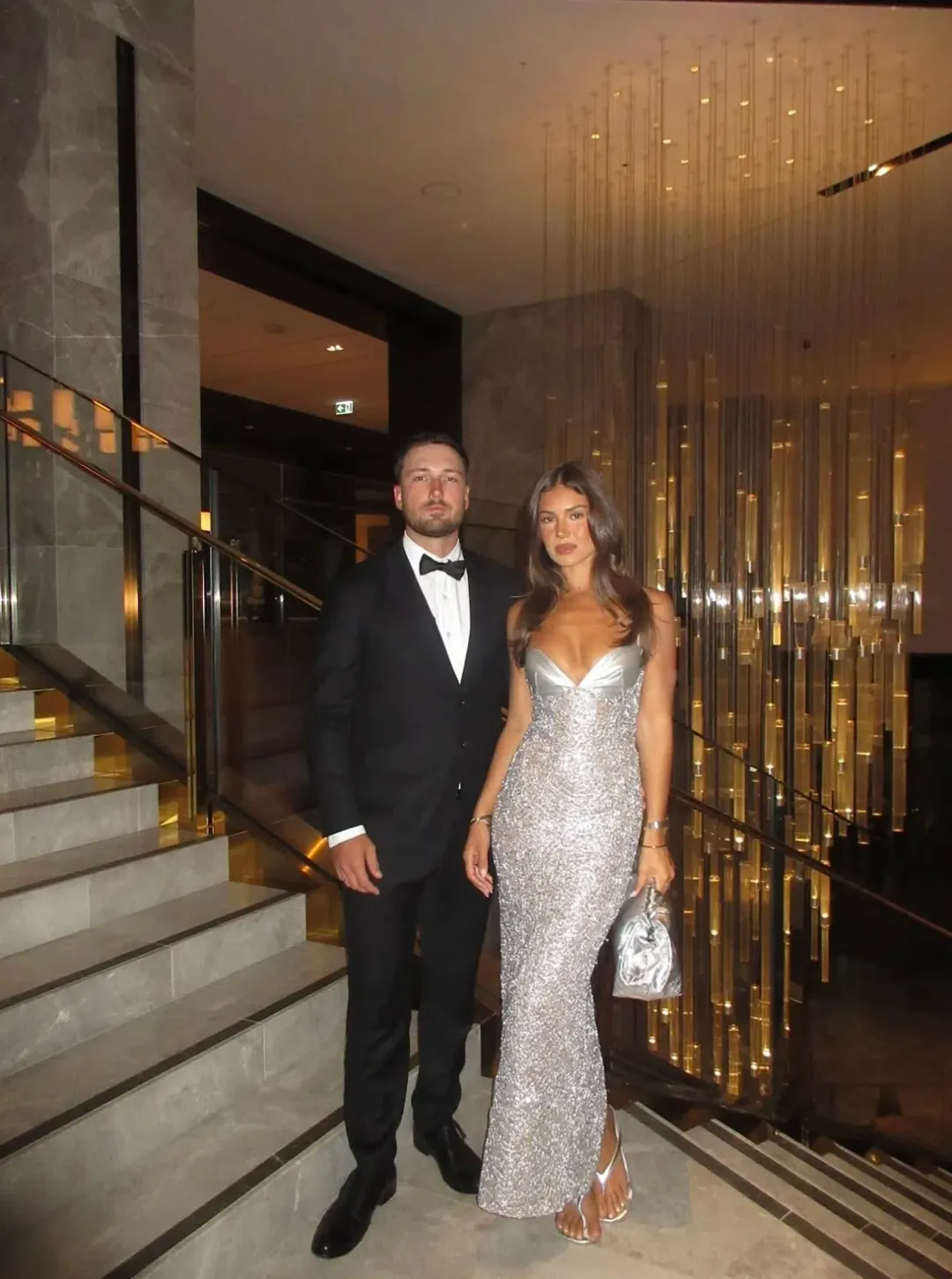 SIRA MAXI DRESS | SILVER - SIZE 8 for rent on The Volte - main image