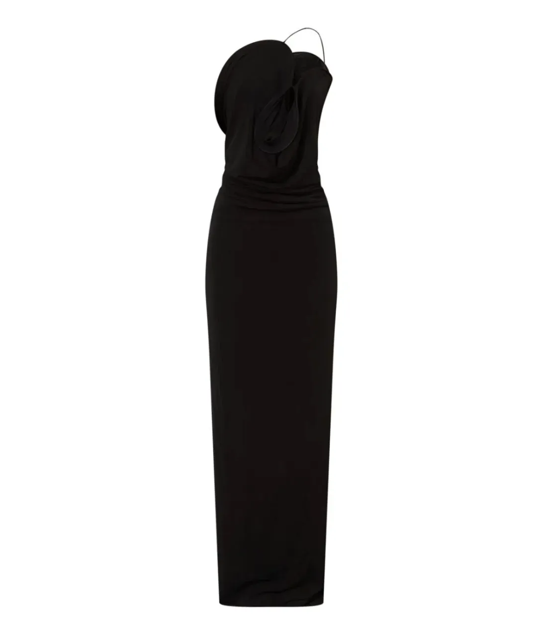 BNWT Christopher Esber Black Wave Coil Dress - Size 10 AU for rent on The Volte - main image