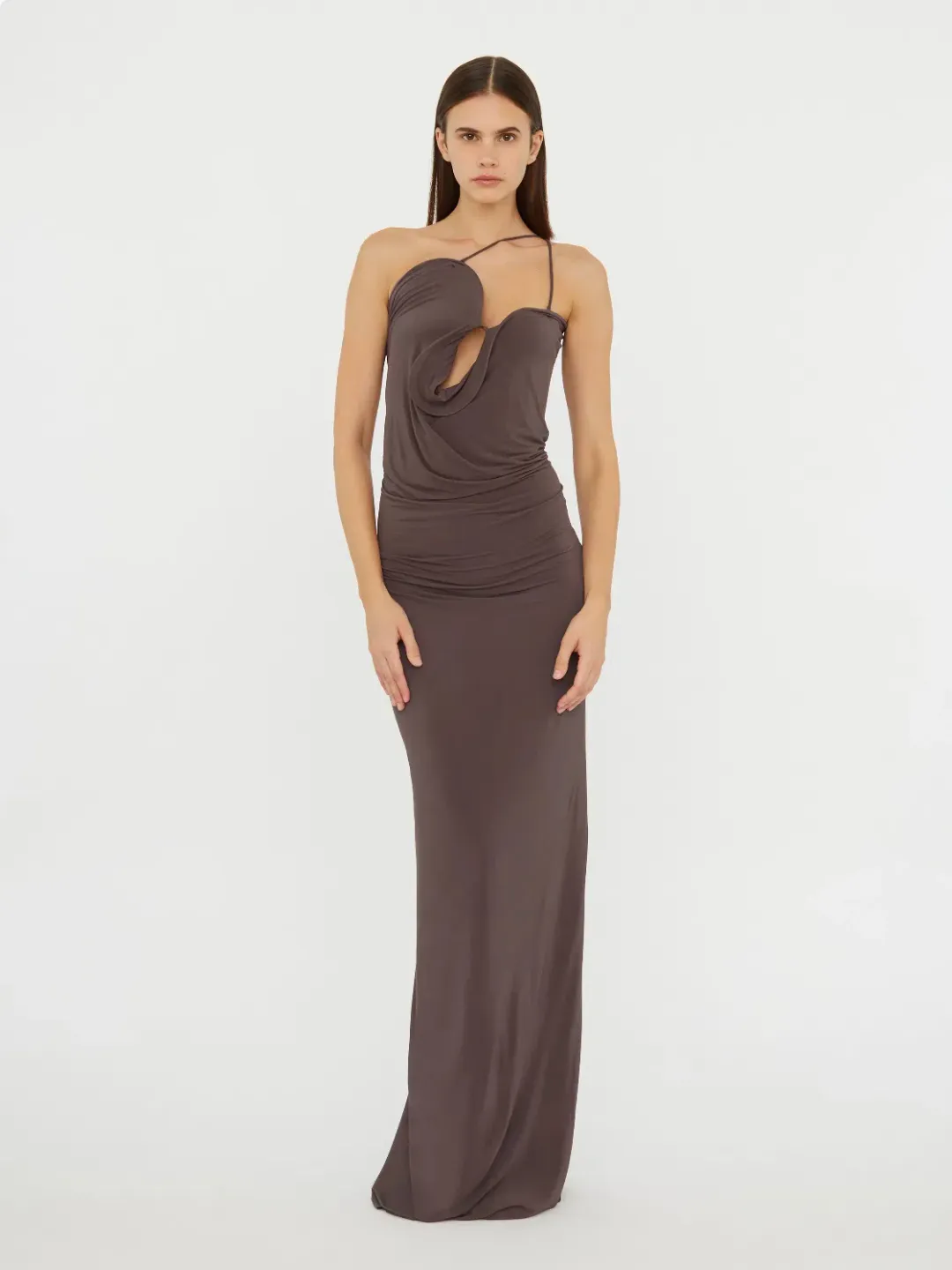 BNWT Christopher Esber Smoke Wave Coil Dress - Size 8 AU for rent on The Volte - main image