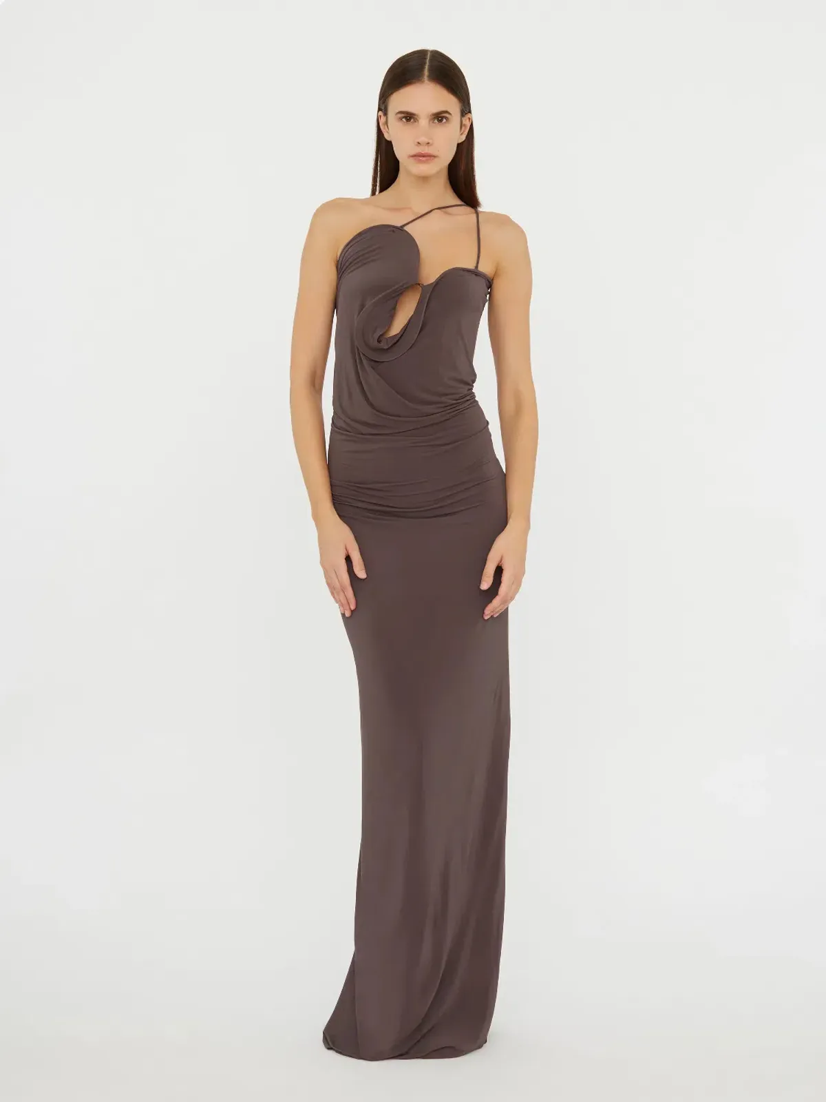 BNWT Christopher Esber Smoke Wave Coil Dress - Size 4 AU for rent on The Volte - main image
