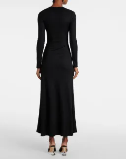 Christopher Esber Black Trio Stone Long Sleeve Dress - Size 10 AU for rent on The Volte - image 2