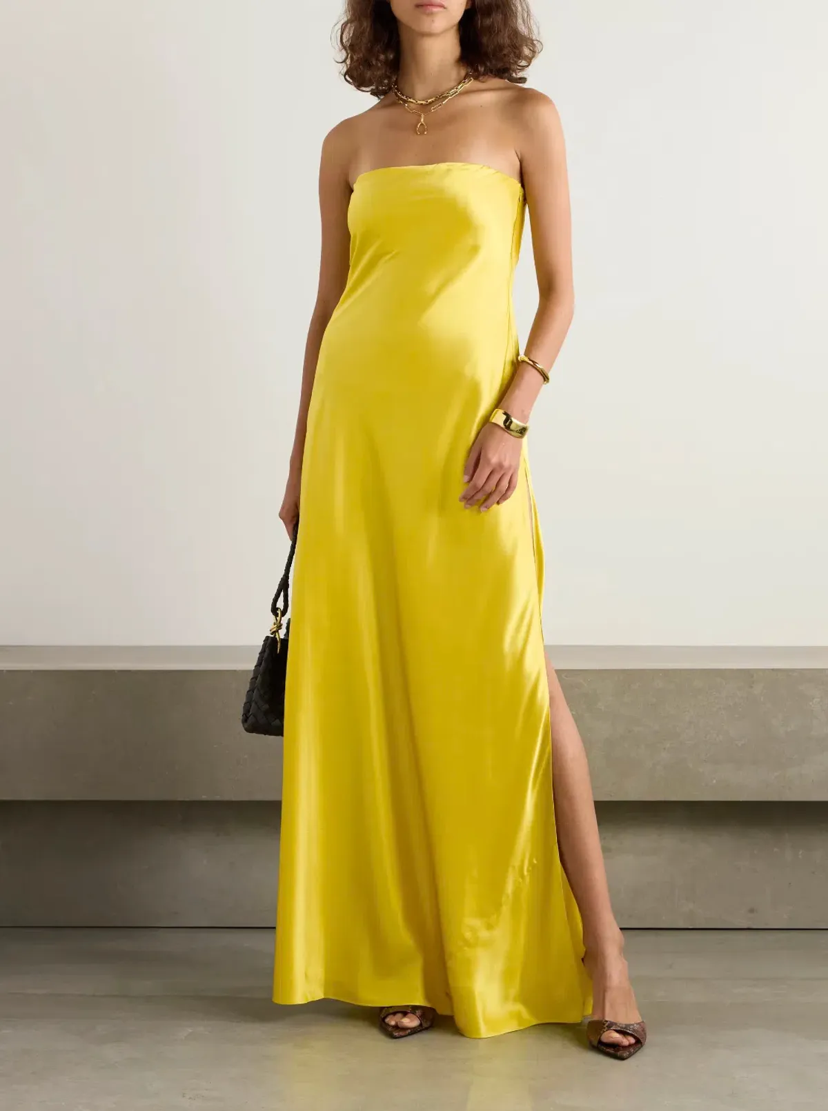 Christopher Esber Yuzu Filo Strapless Maxi Dress - Size 10 AU for rent on The Volte - main image